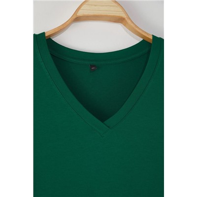 Emerald Green Fort Fit v Yaka Большой футболка TBBSS25BF00062
