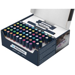 УЦЕНКА-Набор двухсторонних маркеров-кистей Schneider "Twinmarker Paint-It" 72 предмета, на водной основе, кисть/пулевидный