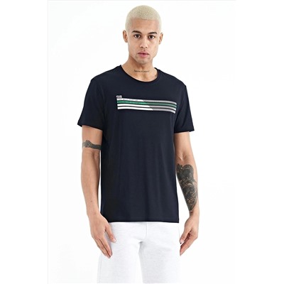 Мужская футболка Stew Navy Blue с круглым вырезом — 88229 A11ER-88229