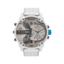 Reloj de cuarzo de piel - Blanco