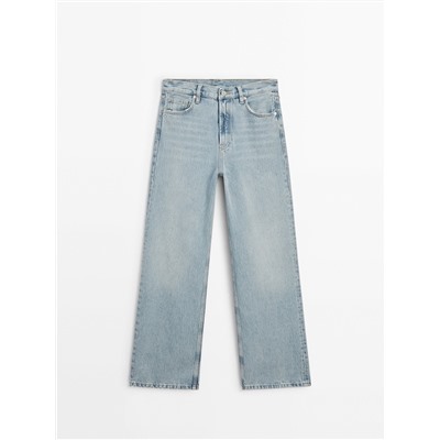 Jeans tiro alto wide leg
