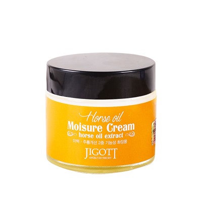 JIGOTT HORSE OIL Moisture Cream/ Крем для лица ЛОШАДИНЫЙ ЖИР , 70 мл
