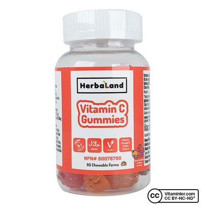 Herbaland Kids Gummies Витамин С 60 Жевательная форма