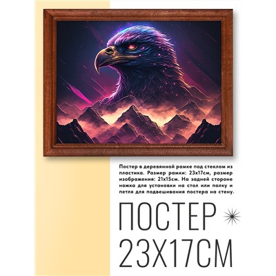 POSG-0205 Постер в рамке 23x17см Орёл