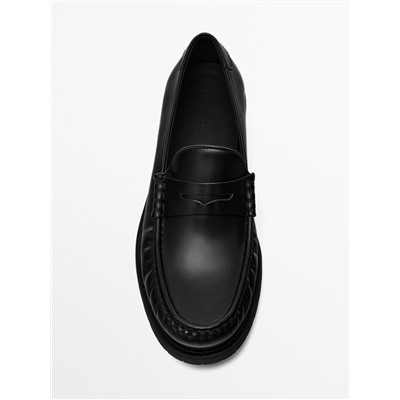 Mocasín piel negro