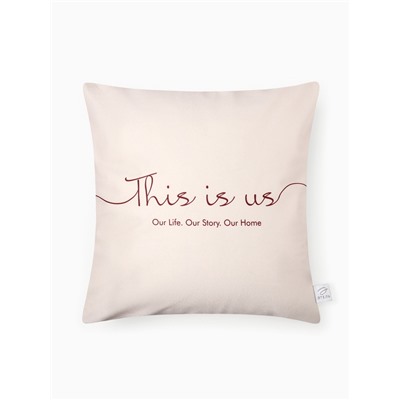 Набор декоративных наволочек Этель "Our home", 4 шт, 40*40 см, велюр