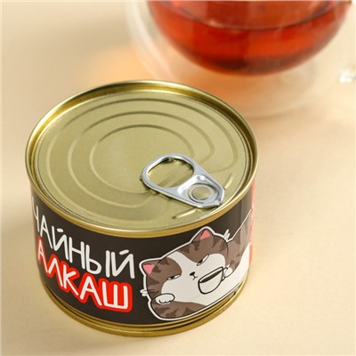 Чай чёрный в консервной банке «Чайный алкаш» с чабрецом, 20 г.
