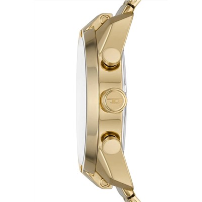 Reloj de cuarzo de acero - Cronógrafo - Dorado