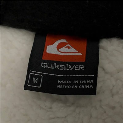 Мужская куртка-рубашка с шерпой внутри и несъемным капюшоном Quiksilve*r 👕  Экспорт