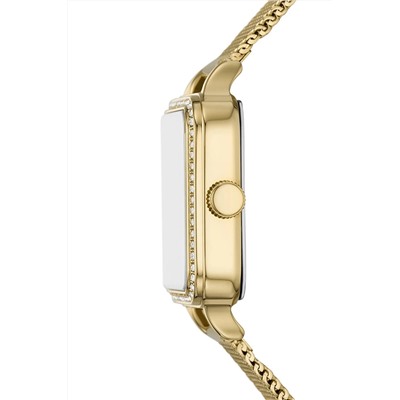 Reloj de cuarzo de acero - Dorado y blanco