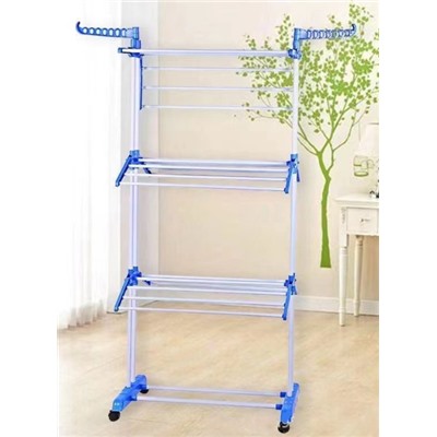 Сушилка для белья напольная 76x50x172 см / L68blue /уп 6/3,1 кг