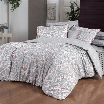 Постельное белье Sarevfancy poplin 1.5 сп. N193 Karniyo v1/Gri