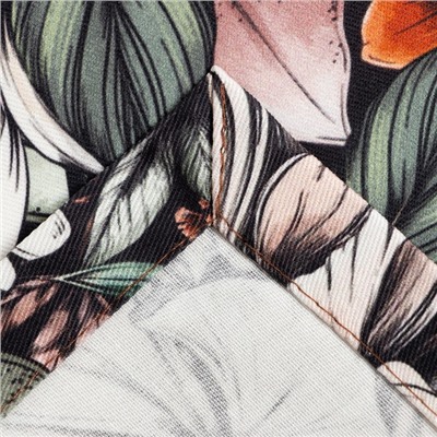 Набор салфеток с декорат. кольцами Этель Meadow flower 40х40 см - 4 шт, 100% хлопок, саржа