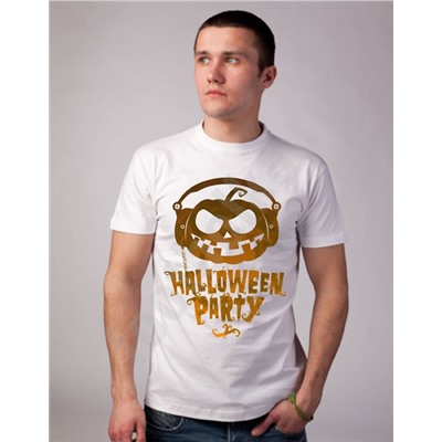 Футболка halloween "Halloween party" с тыквой