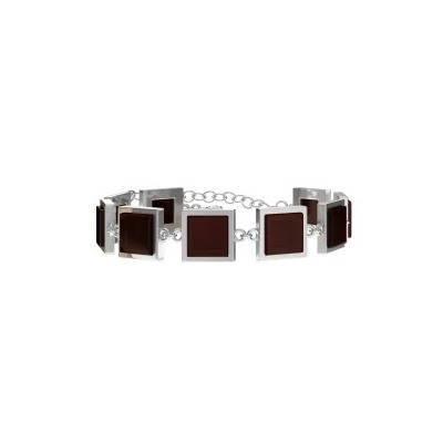 Браслет серебряный с янтарём W9200RV