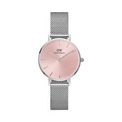 Reloj de cuarzo de acero Petite Sterling - Plateado y rosa
