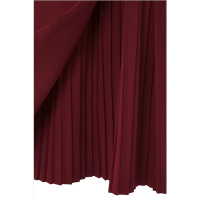 Burgundy Flat Cruve Woven Платье TBBSS23AH00254