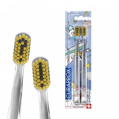 Набор зубных щёток CURAPROX 5460 Ultrasoft Duo Hento Toto Edition 2022