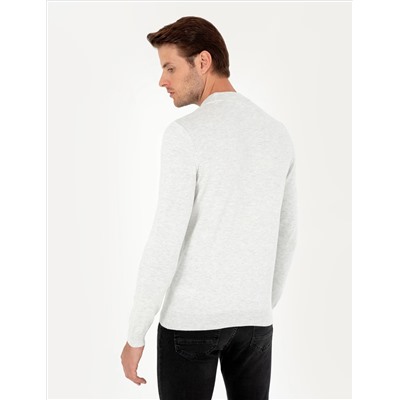 Крем melanj Slim Fit Half Fisherman воротник базовый трикотажный свитер
