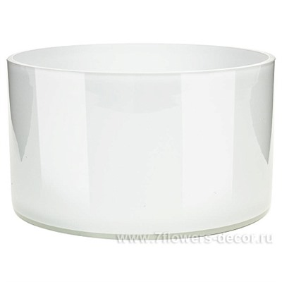 Ваза "White" (стекло), D17xH10 см