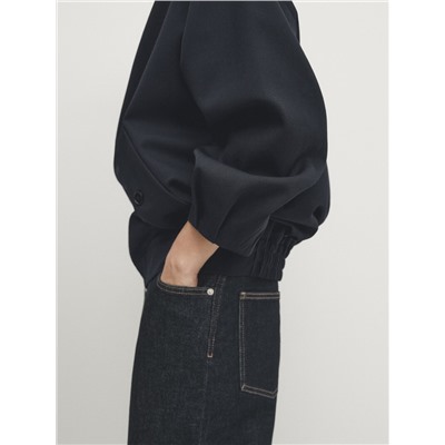 Chaqueta bomber larga