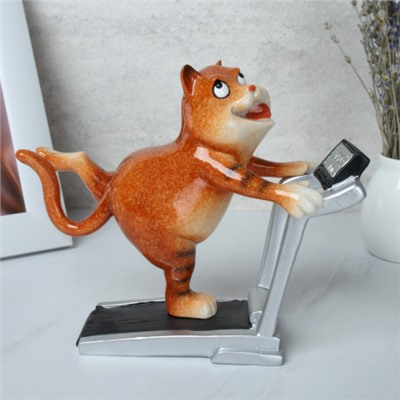 Фигурка Кот спортсмен 15х18 см / YX01002 /уп 16/