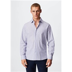 Camisa slim fit rayas -  Hombre | MANGO OUTLET España