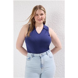 Navy Blue Frush воротнич