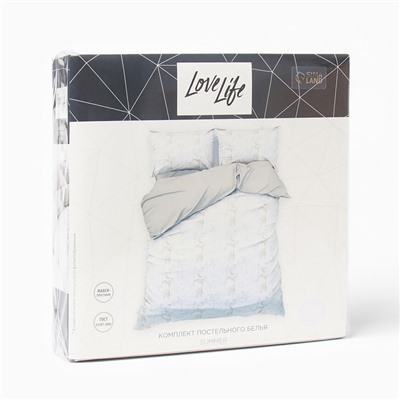 Постельное бельё LoveLife 1,5сп Summer 143х215см,150х240см,50х70см-2шт, жатка, 100% п/э, 100гр/м2