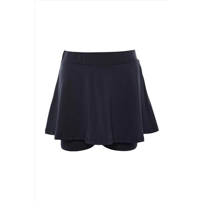 Navy Blue 2 Layer Shorts Теннисные вязание спортивные шорты юбка Twoss22sr00067