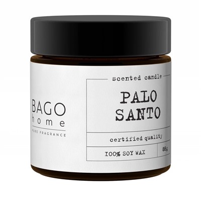 Пало санто BAGO home ароматическая свеча 88 г