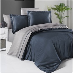 Постельное белье КАРВЕН сатин Де Люкс N044 Serenity Denim/grey