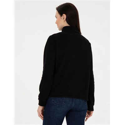 Black Comfort Fit Polar Cardigan