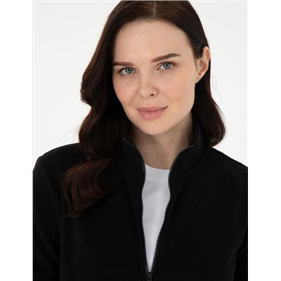 Black Comfort Fit Polar Cardigan