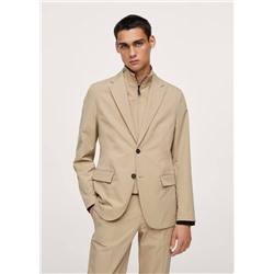 Americana traje slim fit empacable técnica -  Hombre | MANGO OUTLET España