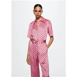 Mono cinturón lunares -  Mujer | MANGO OUTLET España