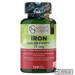 Nature's Supreme Iron 17 мг 120 капсул