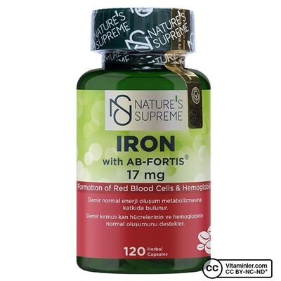Nature's Supreme Iron 17 мг 120 капсул