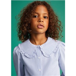 Camisa cuello babydoll -  Niña | MANGO OUTLET España