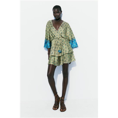 VESTIDO SATINADO ESTAMPADO