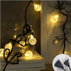 Гирлянда 8 м 40 LED / NEW18 /уп 60/теплый