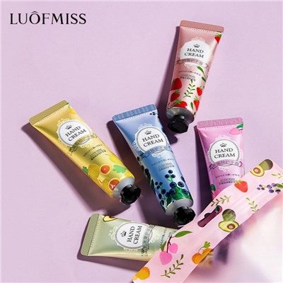 Крем для рук фруктовый в наборе 5 шт Luofmiss