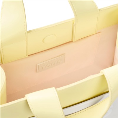 Bolso shopper Maya - beige y amarillo