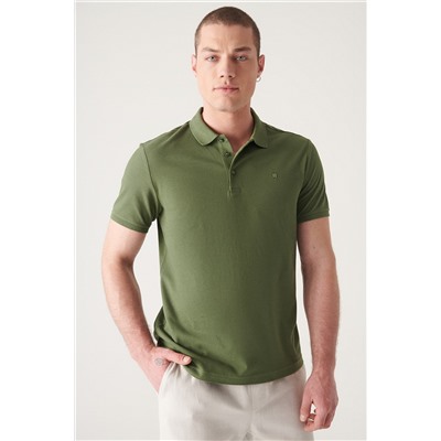 Khaki 100 %хлопок Cool, Polo Yaka футболка
