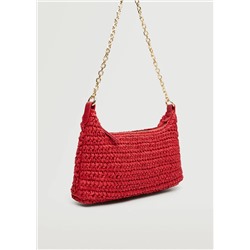 Bolso hombro rafia -  Mujer | MANGO OUTLET España