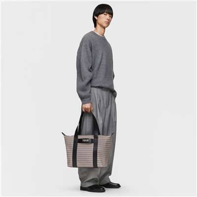 Bolso capazo Manifesto - gris oscuro