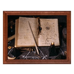 POSG-0079 Постер в рамке 23x17см Книга заклинаний