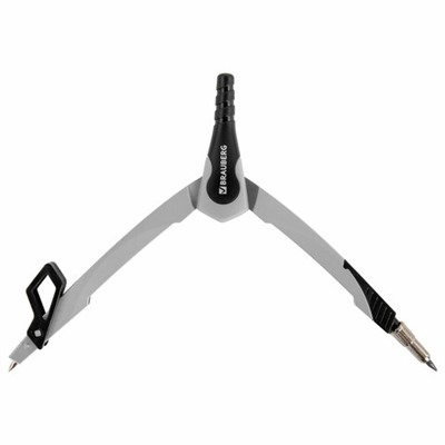 Циркуль с защитным колпачком BRAUBERG ULTRA, 135 мм, графитовый, блистер, 210817