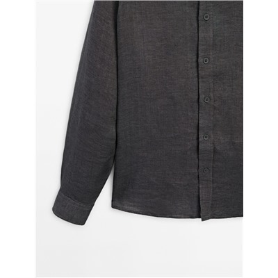 Camisa 100% lino regular fit