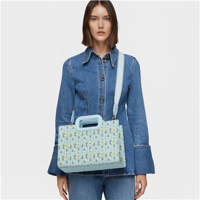 Bolso shopper Manifesto - azul claro